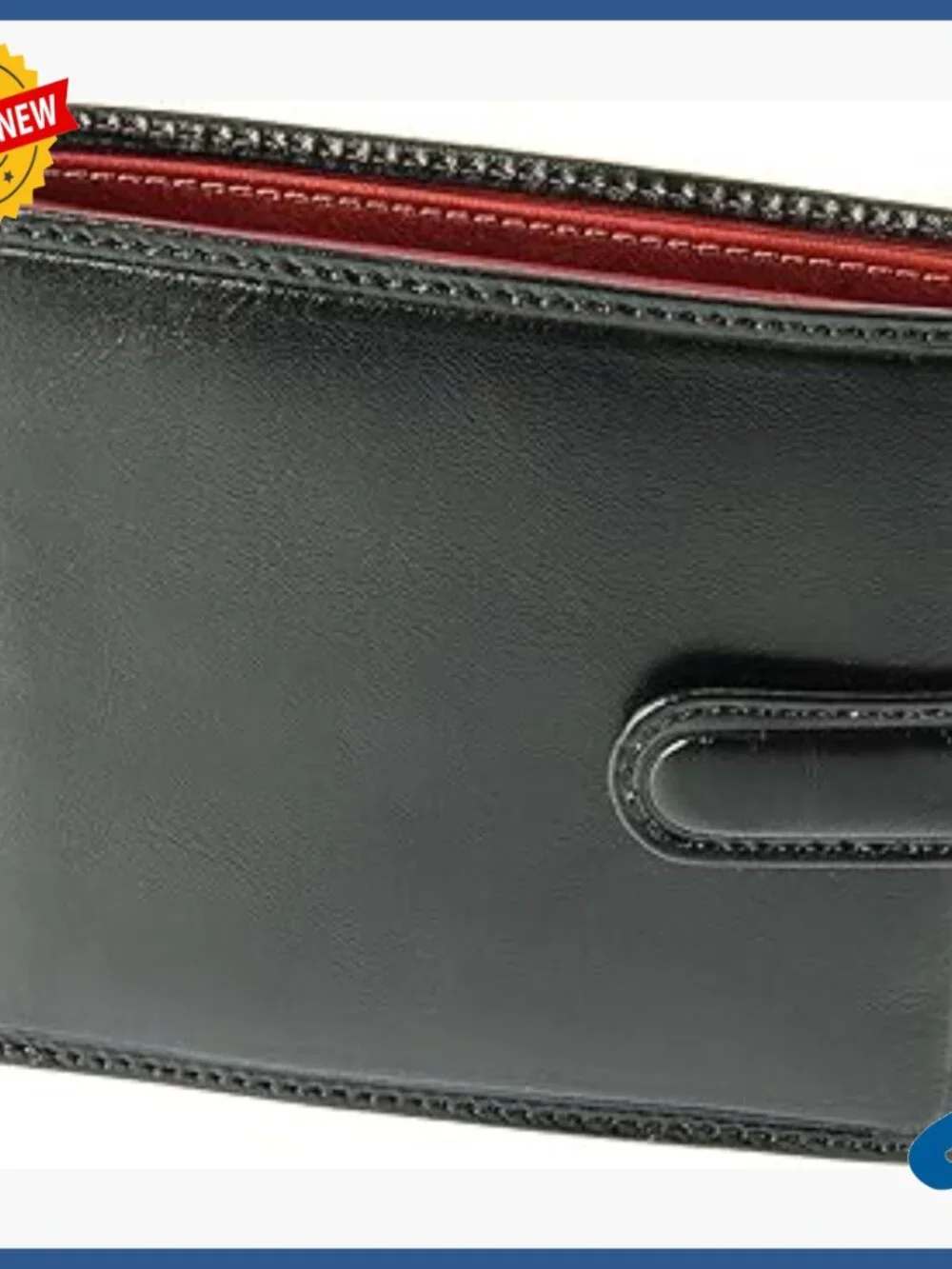 Tri-Fold RFID Blocking Leather Wallet with Coin Compartment